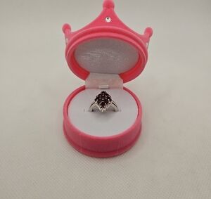 Elegant Genuine Anthill Garnet Gemstone Ring Size 5 Ctw 1.85